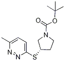 (S)-3-(6-Methyl-pyridazin-3-ylsulfa
nyl)-pyrrolidine-1-carboxylic acid
tert-butyl ester 구조식 이미지
