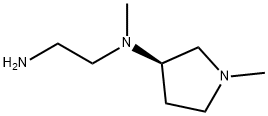 N*1*-Methyl-N*1*-((R)-1-Methyl-pyrrolidin-3-yl)-ethane-1,2-diaMine 구조식 이미지