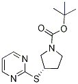 (S)-3-(PyriMidin-2-ylsulfanyl)-pyrr
olidine-1-carboxylic acid tert-buty
l ester 구조식 이미지