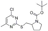 2-(4-Chloro-6-Methyl-pyriMidin-2-yl
sulfanylMethyl)-pyrrolidine-1-carbo
xylic acid tert-butyl ester 구조식 이미지