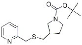 3-(Pyridin-2-ylMethylsulfanylMethyl
)-pyrrolidine-1-carboxylic acid ter
t-butyl ester 구조식 이미지