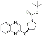 (R)-3-(Quinoxalin-2-ylsulfanyl)-pyr
rolidine-1-carboxylic acid tert-but
yl ester 구조식 이미지