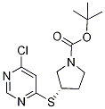 (S)-3-(6-Chloro-pyriMidin-4-ylsulfa
nyl)-pyrrolidine-1-carboxylic acid
tert-butyl ester 구조식 이미지