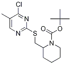 2-(4-Chloro-5-Methyl-pyriMidin-2-yl
sulfanylMethyl)-piperidine-1-carbox
ylic acid tert-butyl ester Structure