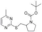 2-(4-Methyl-pyriMidin-2-ylsulfanylM
ethyl)-pyrrolidine-1-carboxylic aci
d tert-butyl ester 구조식 이미지