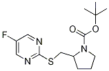 2-(5-Fluoro-pyriMidin-2-ylsulfanylM
ethyl)-pyrrolidine-1-carboxylic aci
d tert-butyl ester 구조식 이미지