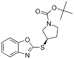 (R)-3-(Benzooxazol-2-ylsulfanyl)-py
rrolidine-1-carboxylic acid tert-bu
tyl ester 구조식 이미지