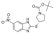 (S)-3-(6-Nitro-1H-benzoiMidazol-2-y
lsulfanyl)-pyrrolidine-1-carboxylic
acid tert-butyl ester 구조식 이미지