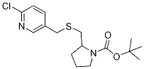 2-(6-Chloro-pyridin-3-ylMethylsulfa
nylMethyl)-pyrrolidine-1-carboxylic
acid tert-butyl ester 구조식 이미지