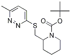 2-(6-Methyl-pyridazin-3-ylsulfanylM
ethyl)-piperidine-1-carboxylic acid
tert-butyl ester 구조식 이미지