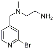 N*1*-(2-BroMo-pyridin-4-ylMethyl)-N*1*-Methyl-ethane-1,2-diaMine 구조식 이미지