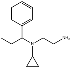 N*1*-Cyclopropyl-N*1*-(1-phenyl-propyl)-ethane-1,2-diaMine 구조식 이미지