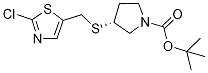 (R)-3-(2-Chloro-thiazol-5-ylMethyls
ulfanyl)-pyrrolidine-1-carboxylic a
cid tert-butyl ester Structure