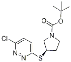 (R)-3-(6-Chloro-pyridazin-3-ylsulfa
nyl)-pyrrolidine-1-carboxylic acid
tert-butyl ester Structure