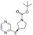 (R)-3-(Pyrazin-2-ylsulfanyl)-pyrrol
idine-1-carboxylic acid tert-butyl
ester 구조식 이미지