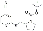 2-(4-Cyano-pyridin-2-ylsulfanylMeth
yl)-pyrrolidine-1-carboxylic acid t
ert-butyl ester Structure