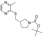 3-(3-Methyl-pyrazin-2-ylsulfanylMet
hyl)-pyrrolidine-1-carboxylic acid
tert-butyl ester Structure