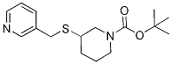 3-(Pyridin-3-ylMethylsulfanyl)-pipe
ridine-1-carboxylic acid tert-butyl
ester Structure