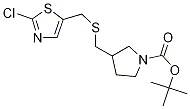 3-(2-Chloro-thiazol-5-ylMethylsulfa
nylMethyl)-pyrrolidine-1-carboxylic
acid tert-butyl ester 구조식 이미지