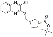 3-(3-Chloro-quinoxalin-2-ylsulfanyl
Methyl)-pyrrolidine-1-carboxylic ac
id tert-butyl ester Structure