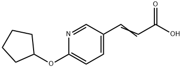 3-(6-CYCLOPENTYLOXY-3-PYRIDYL)ACRYLIC ACID 구조식 이미지