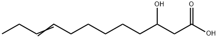 cis-3-Hydroxydodec-9-enoic acid Structure