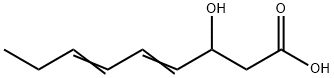trans,trans-3-Hydroxynona-4,6-dienoic acid Structure