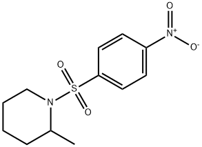 2-METHYL-1-[(4-NITROPHENYL)SULFONYL]PIPERIDINE Structure