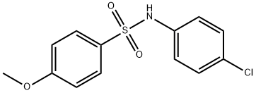 N-(4-chlorophenyl)-4-methoxybenzenesulfonamide 구조식 이미지