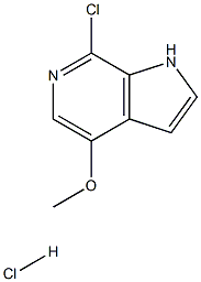 7-chloro-4-methoxy-1H-pyrrolo[2,3-c]pyridinehydrochloride 구조식 이미지