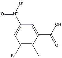3-bromo-2-methyl-5-nitrobenzoic acid 구조식 이미지
