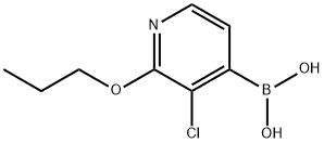 3-Chloro-2-propoxypyridin-4-ylboronic acid Structure