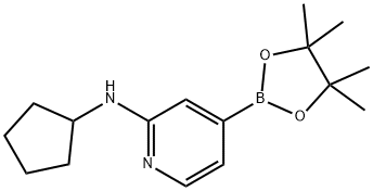 N-cyclopentyl-4-(4,4,5,5-tetramethyl-1,3,2-dioxaborolan-2-yl)pyridin-2-amine Structure