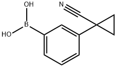 3-(1-Cyanocyclopropyl)phenylboronic acid 구조식 이미지