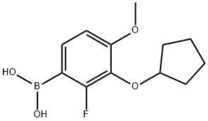 3-(Cyclopentyloxy)-2-fluoro-4-methoxyphenylboronic acid Structure