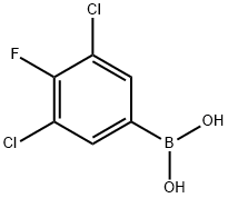 3,5-Dichloro-4-fluorophenylboronic acid 구조식 이미지