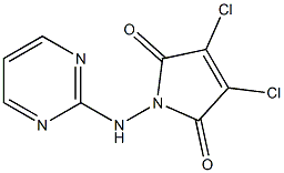 3,4-Dichloro-1-(pyrimidin-2-ylamino)-2,5-dihydro-1H-pyrrole-2,5-dione Structure