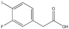 3-fluoro-4-iodophenylacetic acid 구조식 이미지