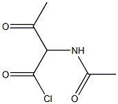 2-acetaMido-3-oxobutanoyl chloride Structure