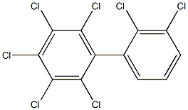 2,2',3,3',4,5,6-Heptachlorobiphenyl Solution 구조식 이미지