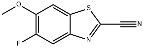 5-fluoro-6-Methoxybenzo[d]thiazole-2-carbonitrile Structure