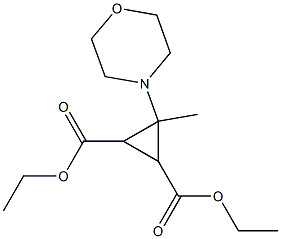 Diethyl 3-methyl-3-morpholinocyclopropane-1,2-dicarboxylate Structure