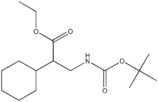 ethyl 3-(tert-butoxycarbonylaMino)-2-cyclohexylpropanoate Structure