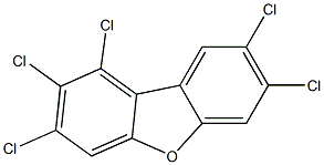 1,2,3,7,8-Pentachlorodibenzofuran 50 μg/mL in Toluene Structure