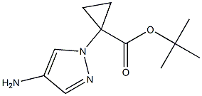 1-(4-AMino-pyrazol-1-yl)-cyclopropanecarboxylic acid tert-butyl ester Structure