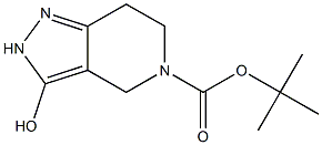 3-Hydroxy-2,4,6,7-tetrahydro-pyrazolo[4,3-c]pyridine-5-carboxylic acid tert-butyl ester 구조식 이미지