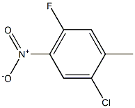 2-Chloro-4-nitro-5-fluorotoluene 구조식 이미지
