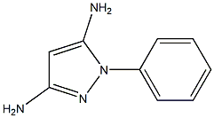 1-phenyl-1H-pyrazole-3,5-diaMine 구조식 이미지