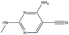 4-aMino-2-(MethylaMino)pyriMidine-5-carbonitrile 구조식 이미지