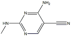 4-aMino-2-(MethylaMino)pyriMidine-5-carbonitrile Structure